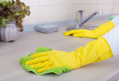 Risk assessment being reviewed before a carpet cleaning job